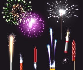 Fireworks vector