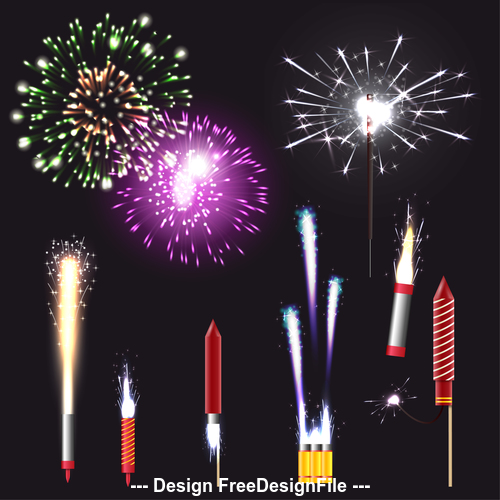 Fireworks vector