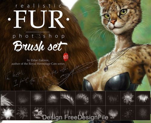 Fur Photoshop Brushes Set