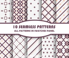 Geometric lattice seamless pattern vector