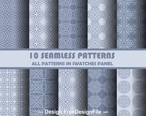 Geometric seamless pattern vector