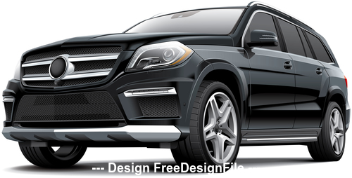 Germany full-size luxury SUV vector