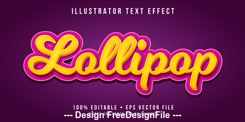 Golden editable font effect text vector