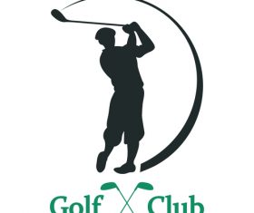 Golf Player Silhouette vector
