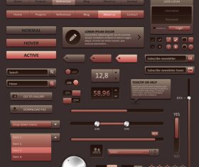 Graphic style vector elements template