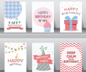 Happy birthday greeting card vector