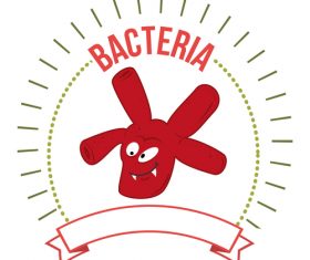 Icon bacteria vector
