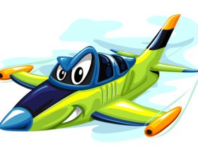 Jet fighter cartoon vector