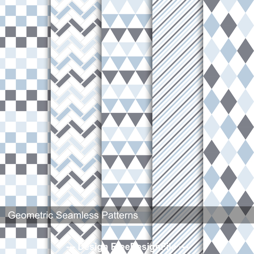 Lattice and triangle seamless background pattern vector