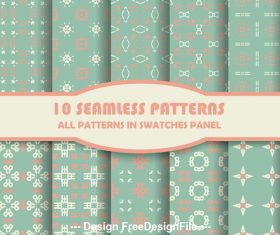 Light green geometric lattice seamless pattern vector