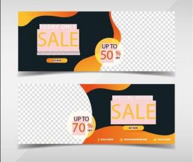 Limited Time Promotion banners template vector