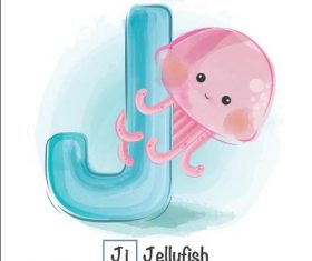 Look at the picture literacy J letter vector