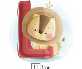 Look at the picture literacy L letter vector