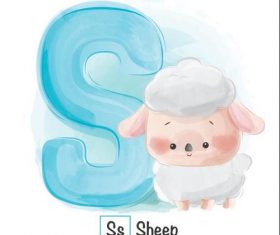 Look at the picture literacy S letter vector