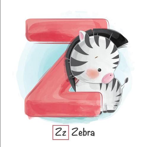 Look at the picture literacy Z letter vector