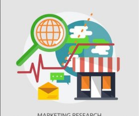 Marketing research elements vector