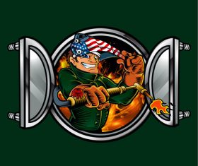 Mechanical logo vector