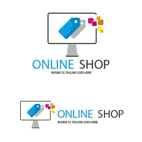Online spot logo vector