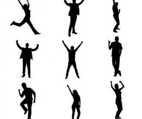 People silhouette vector