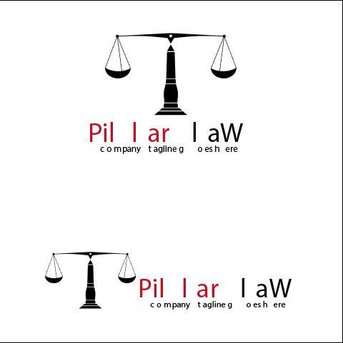 Pillar law logo vector