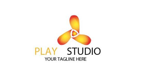 Play studio logo vector