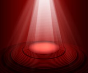 Podium spotlight vector