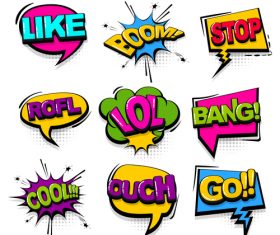 Pop art illustration style vector