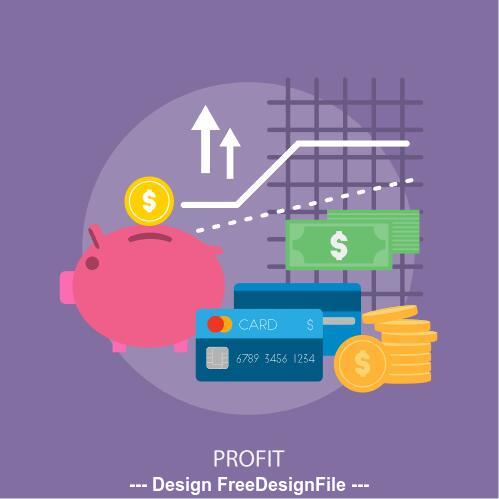 Profit elements vector