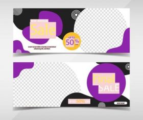 Promotion banners template vector