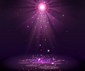 Purple light effect vector