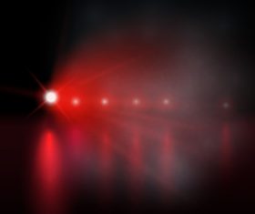 Red lights background vector
