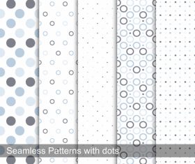 Seamless polka dot background pattern vector