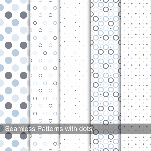 Seamless polka dot background pattern vector