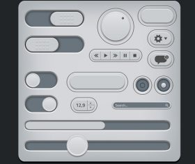 Simple and practical button design vector