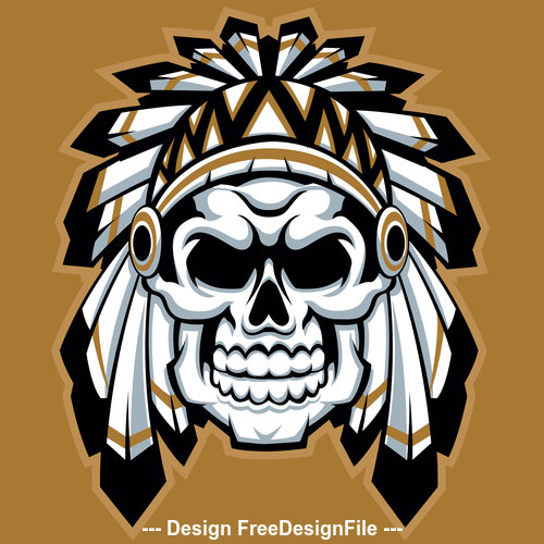 Skull logo vector