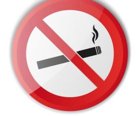 Smoking prohibited sign vector