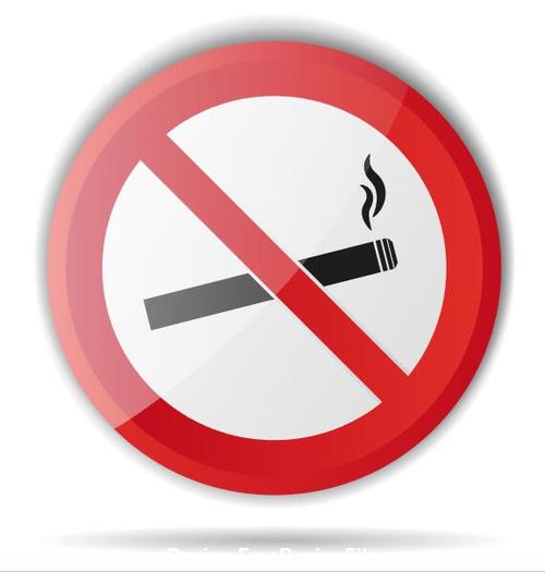 Smoking prohibited sign vector