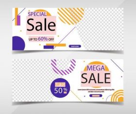 Special promotion banners template vector