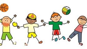 Sports children vector