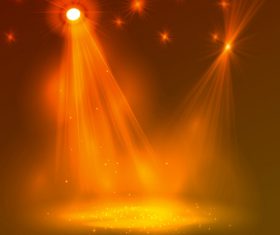 Stage lighting effect vector