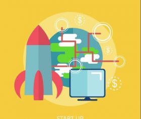 Start Up elements vector