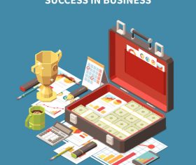Success in business illustration vector