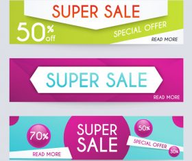 Supersale banner vector