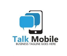 Talk Mobile logo vector