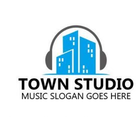 Town studio logo vector