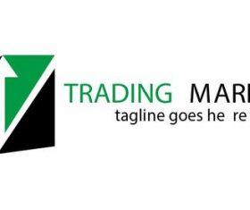 Trading market logo vector