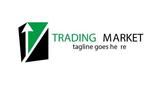 Trading market logo vector