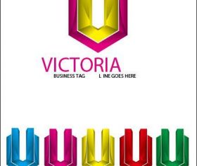 Victoria letter V logo vector