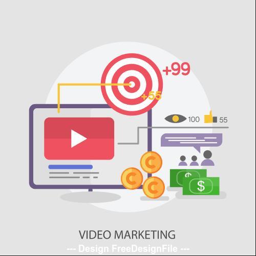 Video marketing vector