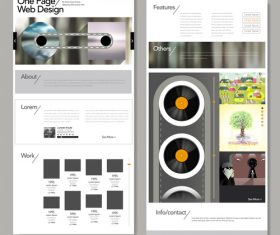 Website design template vector